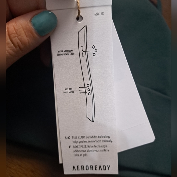 NWT ADIDAS TRAINING SPORTS BRA IN SHADOW GREEN - Picture 11 of 12